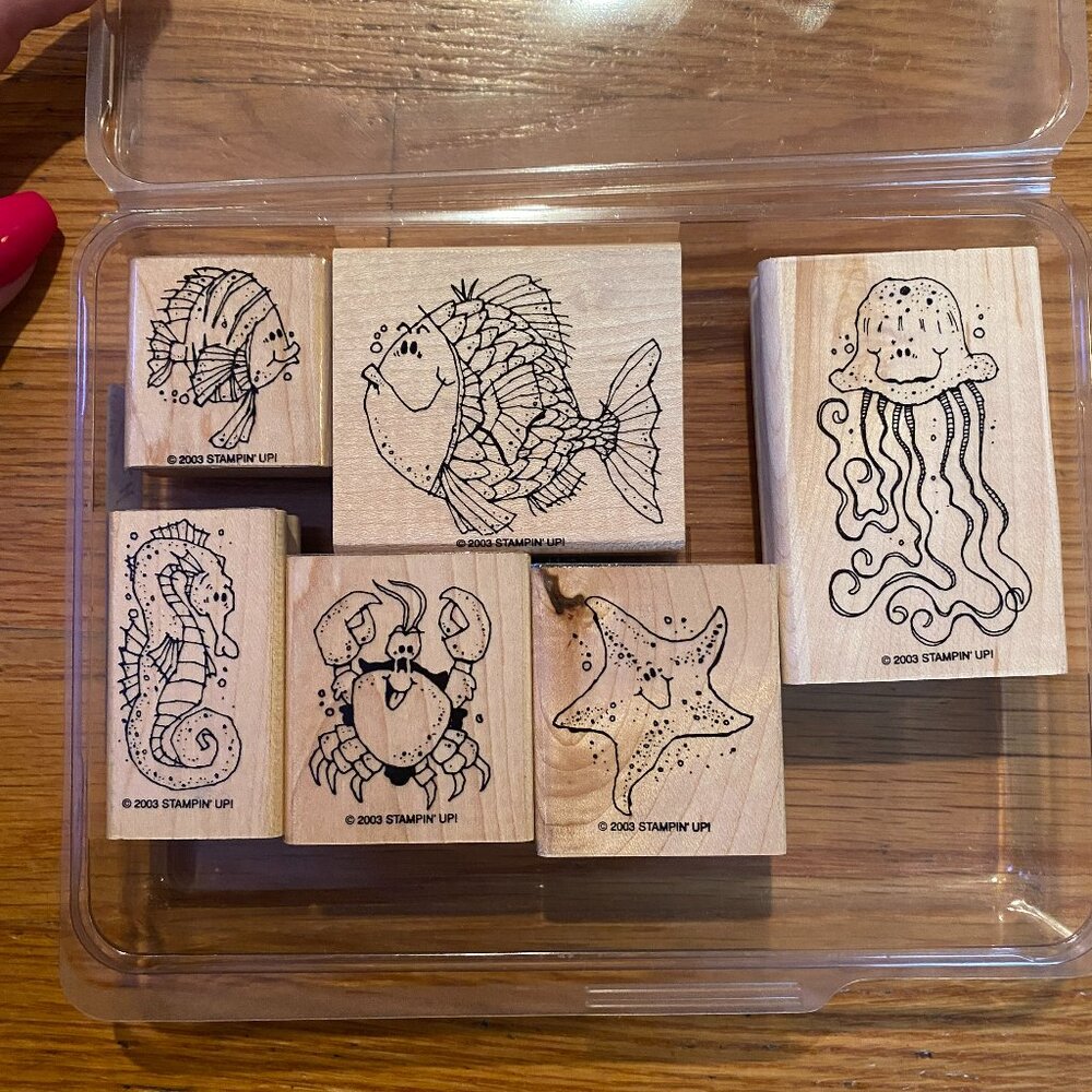 Stampin' Up!  Fishy Friends Rubber Stamp Set